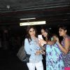 Shamita Shetty obliges a fan with a selfie at Airport