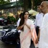 Rani Mukerji arrives at her father's prayer meet