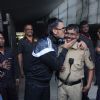 Ranveer Singh shares a moment with the policemen