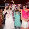 She is seen enjoying while dancing at Fever 104 fm