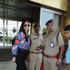 Athiya clicks a picture with the policemen