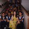 Shraddha Kapoor with the kids from the school