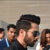 Shahid interacting with the media