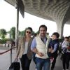 Kareena, Saif with Taimur leave for Delhi