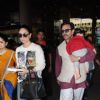 Saif and Kareena with baby Taimur return to Mumbai
