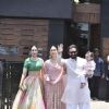 Karisma Kappor, Kareena Kapoor, Saif Ali Khan with Taimur at Sonam Kapoor and Anand Ahuja Wedding