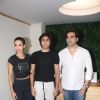 Malaika & Arbaaz with their son at the launch of fitness studio.
