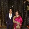 Ishaan Khattar with mother Neelima Azeem at Priyanka Chopra and Nick Jonas Wedding Reception, Mumbai