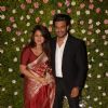 Sharad Kelkar and wife at Amit Thackeray's reception
