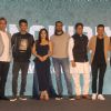 Cast of Sonchiriya at the trailer launch