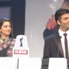 Juhi Chawla and Karan Johar at the Filmfare awrads function