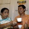 Asha Bhosle at a Tata Tea promotional event in Mumbai