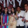 Shakti Kapoor, Mithun Chakraborty, Mimoh Chakraborty at Music launch of the movie Jimmy