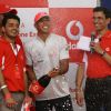 Formula One World Champion Lewis Hamilton Enthralled hundreds of his fans in Delhi by playing the Cricket, on a promotional tour for Vodafone Essar, in New Delhi on Saturday