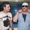 Jackie Shroff with Ravi Kissan in Bhojpuri film "Balidan - mahurat at soundcity" at Sound City