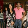 Bollywood actor Suniel Shetty and Sophie Chaudhry at a press meet for her film '''' Daddy Cool'''', in New Delhi on Tuesday