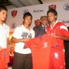 Baichung Bhutia and Sunil Chhetri at the announcement of Coca-Cola India''s partnership with the All India Football Federation for the "Coca-Cola Mir Iqbal Hussain Trophy", in New Delhi on Tuesdayi 1 Sep 2009