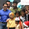Bollywood actor Salman Khan at a campaign "INDIA FIRST" organised by Zee News, at Vijay Chowk, New Delhi