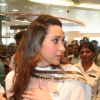 Bollywood Actress Karishma Kapoor addressing reporters during inaugaral session of I-core planet at Bhowanipure in Kolkata on Thursday 3rd Sep 09