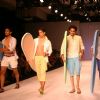 Models on the ramp for Designer Rajvi Mohan at India Mens Week at New Delhi