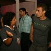 Model Rahul Dev and Ambika during the Men''s Fashion Week in New Delhi on Friday 11 Sep 2009