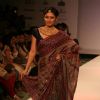 Actor Rimi Sen in Anita Dongre collection in the last day of Kolkata Fashion Week on Sunday