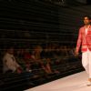Model presenting creations of Designer Rajesh Pratap Singh at the Van Heusen "India Mens Week" in New Delhi on Sunday