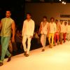 Models on the ramp for Designer Aslam Khan at India Mens Week at New Delhi