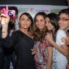 Rani Mukherjee meets and clicks pics with her Fans at a multiplex in Mumbai which she visited to promote her movie"Dil Bole Hadippa" in Andheri