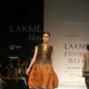 A model walks the runway at the Kiran and Ameghna show at Lakme Fashion Week Spring/Summer 2010