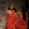 Malaika Arora Khan walks the runway at the Mandira Wink show at Lakme Fashion Week Spring/Summer 2010