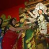 Raima Sen and Poonam Dhilon at the inauguration of Durga puja at North Kolkata on Thursday 24th Sept 09