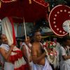 Popularly known as Lord Ganesh''s wife,Kalabou is being taken to the Ghat for bathing which is a popular ritual in Durga puja