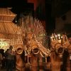 A innovative work of art in a Durga Puja pandal in Kolkata