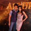 Bollywood actor Riteish Deshmukh and newcomer Jacqueline Fernandez at the music launch of a new film "Alladin"