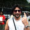 Arshad Warsi pose after casting his votes today for Maharashtra Elections
