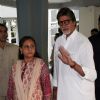 Jaya & Amitabh Bachchan after casting his votes today for Maharashtra Elections