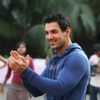 John Abraham at a promotional event for Channel UTV Bindass new show Big Switch held in Mumbai on 23rd October 2009