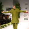 Kapil Dev on the ramp during "The Ashima and Leena Show" at the Wills Lifestyle India Fashion Week in New Delhi on Saturday 24 Oct 09