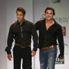 Salman Khan and his brother Sohail Khan at the designer Sanjana Jon show at the Wills Lifestyle India Fashion Week in New Delhi on Sunday 25 Oct 2009