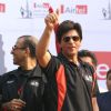 Bollywood star Shahrukh Khan at the Airtel Delhi Half Marathon, in New Delhi on Sunday ( Photo: IANS)