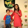 Bollywood Child Actor Darsheel Safary and Tisca Chopra at the Launch of ''HDFC Standard Life Spell Bee- India Spells 2010'' by Alternate Brand Solutions India Limited and HDFC Standard Life in Mumbai on Wednesday, 11 November 2009