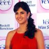 Bollywood actress Katrina Kaif at the launch of "Veet Ready-to-Use Wax Strip" in New Delhi on Thrusday