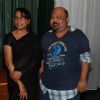 Bollywood actress Seema Biswas with a friend on the screening of the film "Un Hazaraon Ke Naam" at Fun Cinemas in Mumbai