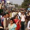 Crowd at India International Trade Fair at Pragati Maidan in New Delhi on Thursday 26 Nov 2009