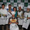 Model-turned-actors Milind Soman and Aryan Vaid turned chefs at "Carlsberg" event at Bandra,Mumbai