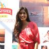 Model at Kingfisher calendar launch in Napeansea Road, Mallya''s residence