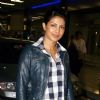 Priyanka Chopra arrives from NY to promote her new film "Pyaar Impossible" at Mumbai