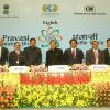 Minister for External Affairs S M Krishna , Minister for Commerce and Industry Anand Sharma and Malaysian National Congress, President Dato Seri S Samy Vellu with the delegates at the inaugural of '''' 8th Pravasi Bharatiya Divas'''' in New Delhi on