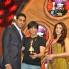 Abhishek Bachchan, Sharukh Khan and Aishwarya Rai at Apsara Awards in Chitrakot Grounds